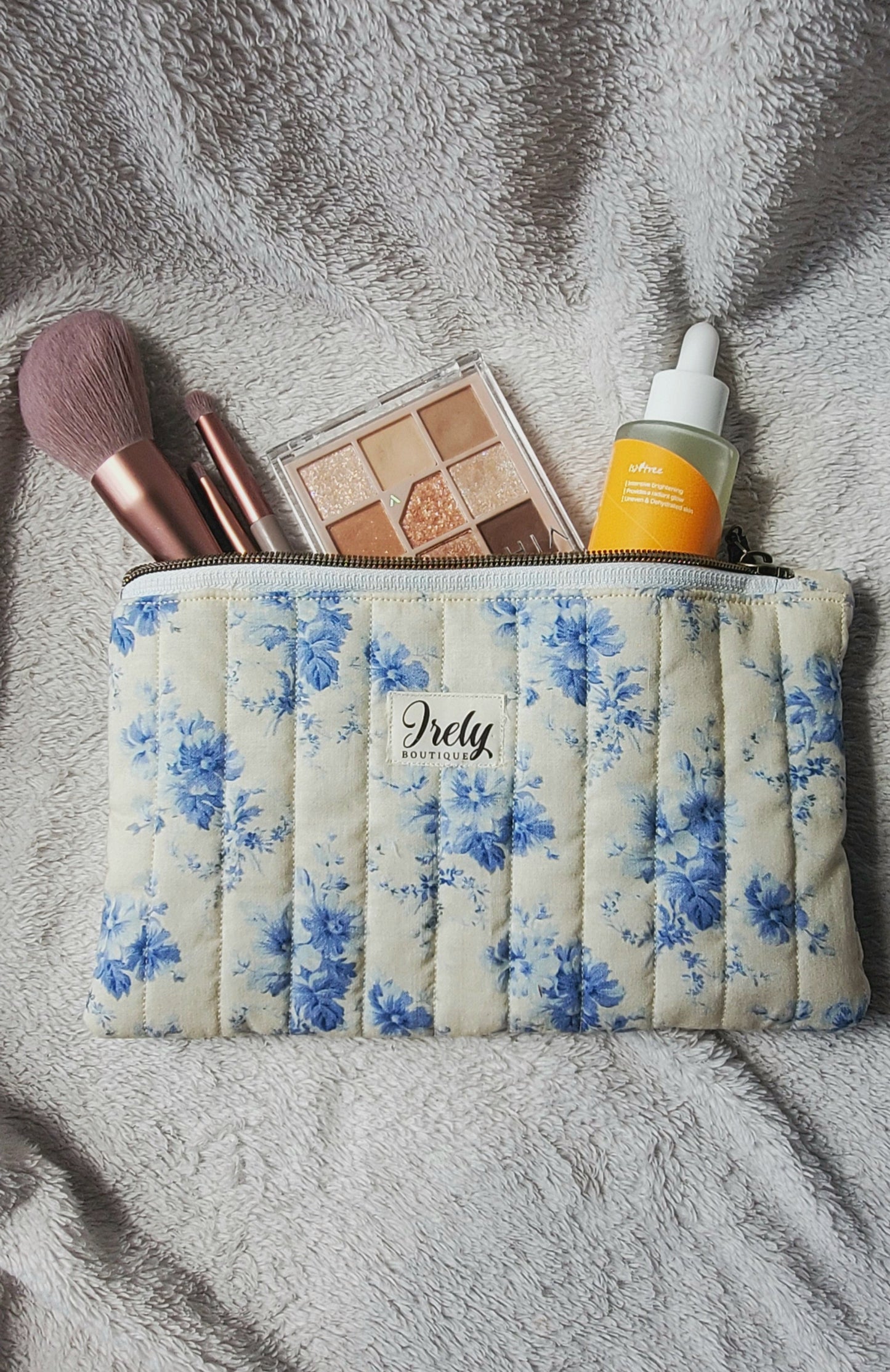 Blue Bouquet Pouch