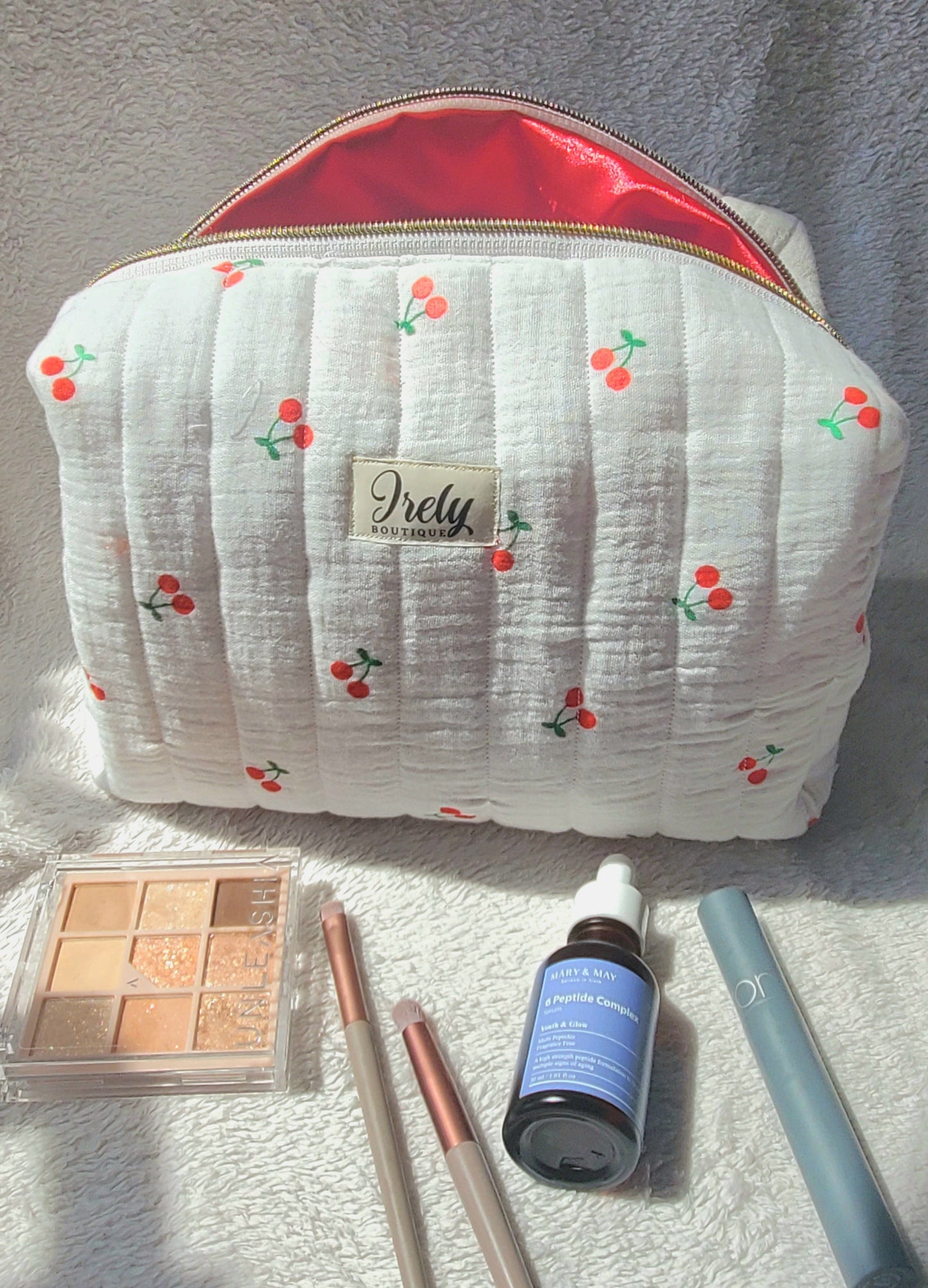 Cherry Cosmetic Bag