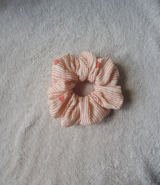 Striped Heart, M Scrunchie