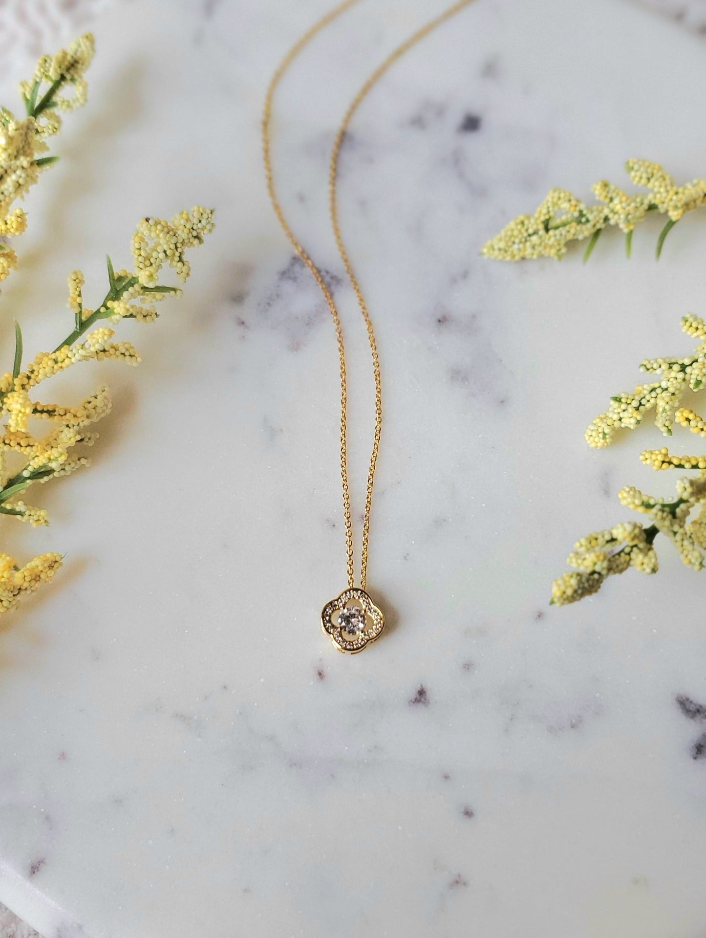 Radiant Clover Necklace