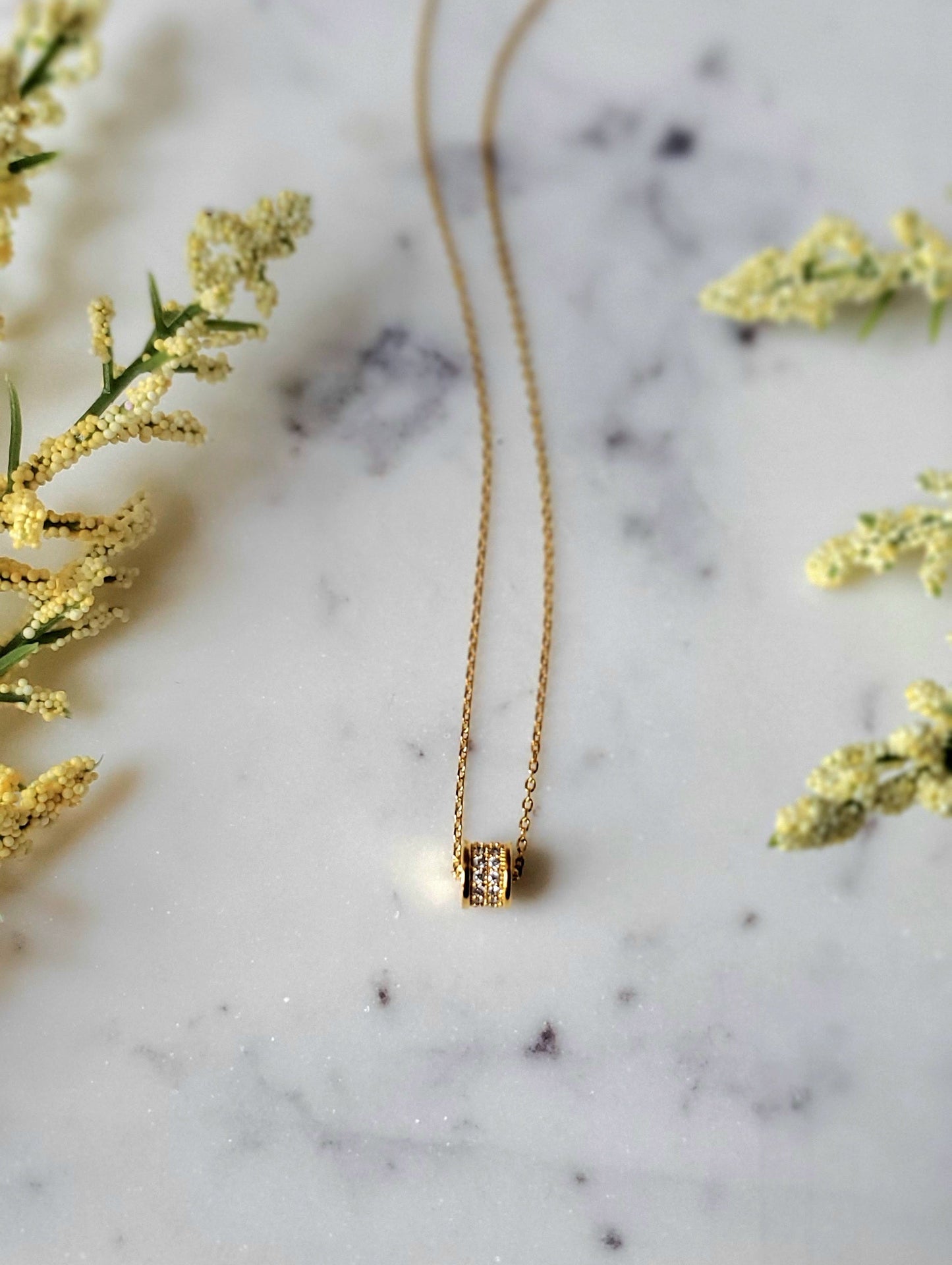 The Pavé Column Necklace