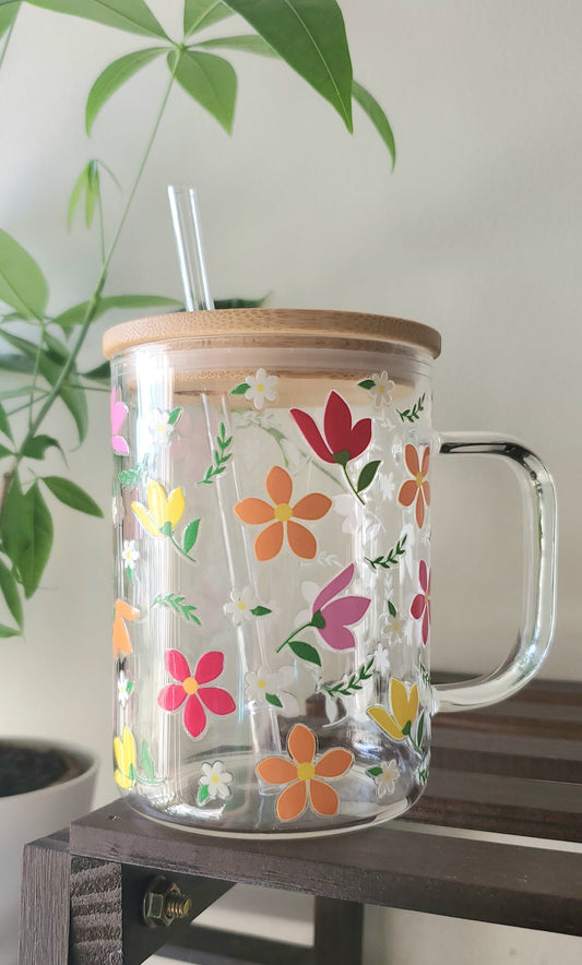 Flower Bouquet, 17oz Mug