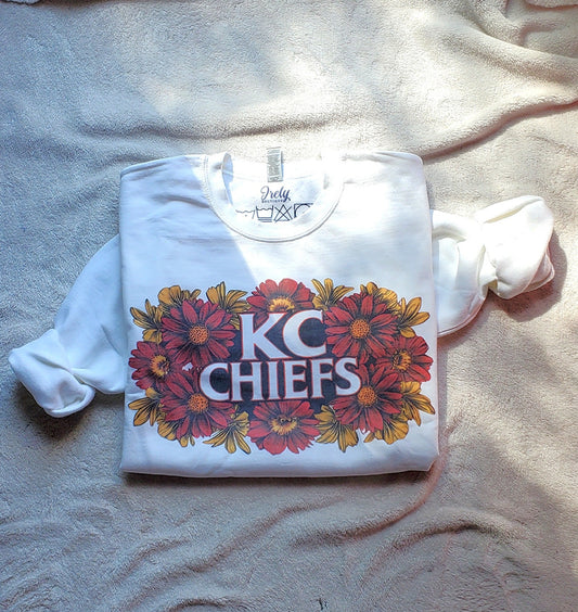 KC Chiefs Flower Sweater