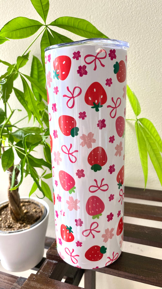 Strawberry Bow, 20oz Tumbler