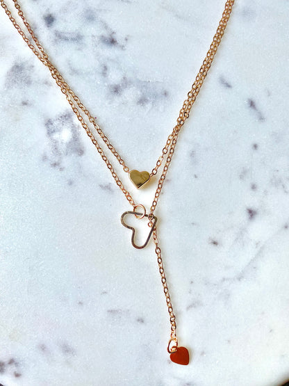 Gold Heart Pendant Necklace