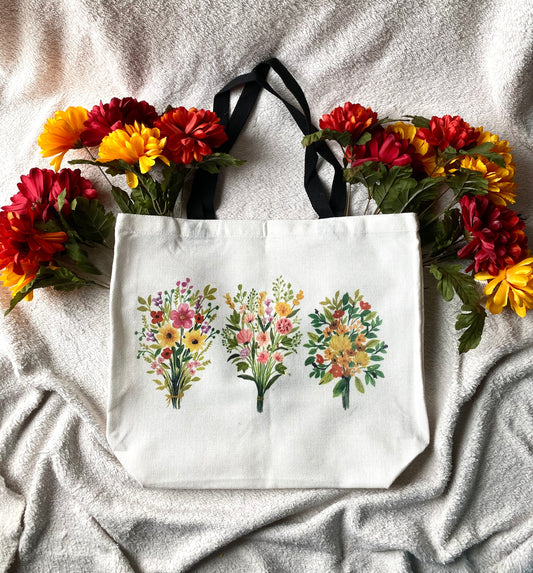 Flower Bouquet Tote